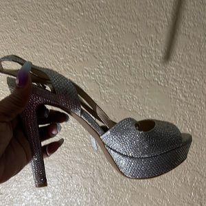 Silver heels size 7.5